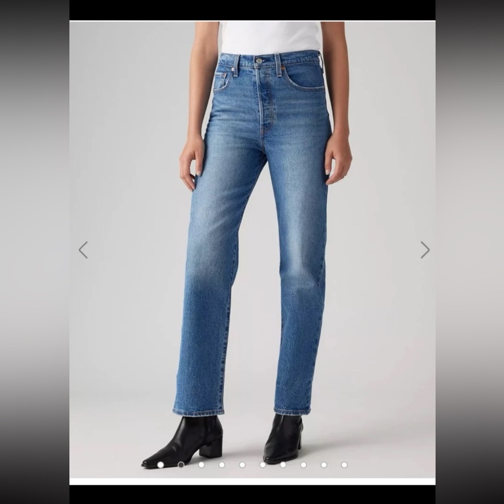 Levi’s Ribcage Straight Ankle Jeans in Dance Around size 29 - Picture 6 of 12